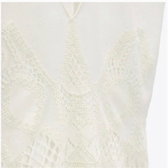 LACE TRIM LINEN TOP & PANTS LIMITED EDITION SIZE L- REF. 7953/936 & 3239/936 - Picture 3 of 16